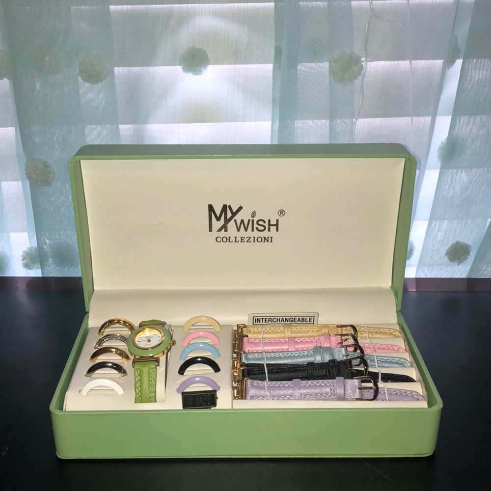 My wish collezioni wrist watch set.
